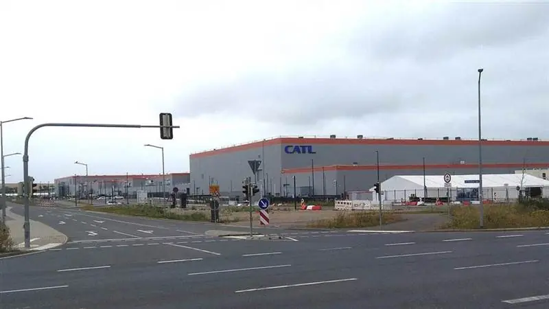 The CATL battery cell factory in Thuringia, Germany, the company's first plant outside China